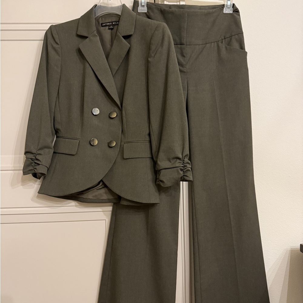 ANTONIO MELANI Olive Women's Pantsuit